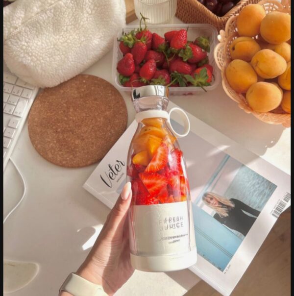 FreshJuice™ Portable Bottle Blender – Pink - Image 3