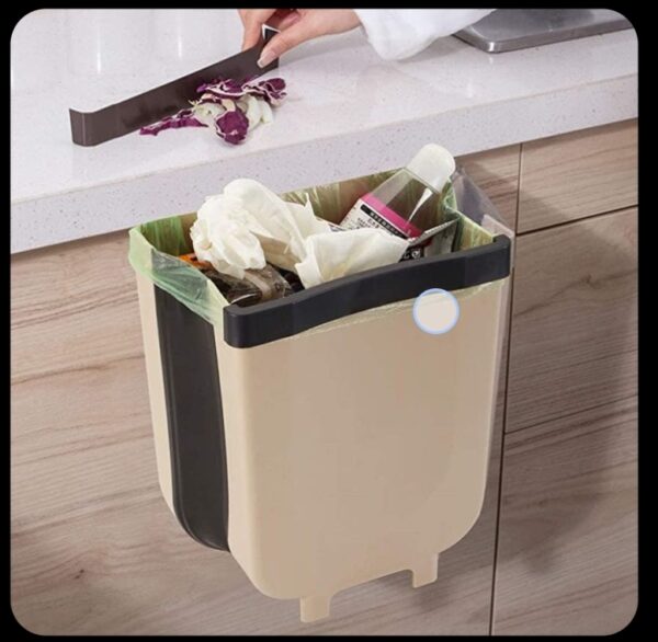 Foldable Hanging Trash Bi - Image 2