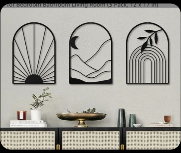 🌿 "Ethereal Horizons" – Premium Metal Wall Art Set (Set of 4) - Image 2