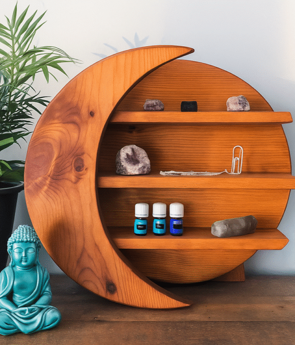 Light Wood Crescent Moon Shelf - Image 2