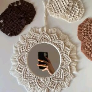 Macrame Mandala Wall Mirror