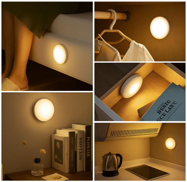 Set of 2 – Motion Sensor LED Night Lamps - Image 2