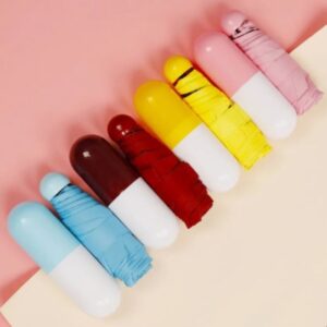 Chic and compact capsule umbrella