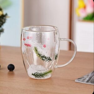 Christmas Tree-themed Double-Walled  Glass