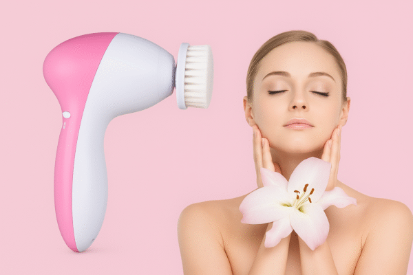 Electric Facial Cleansing Brush – 5-in-1 Skincare Tool - Image 2
