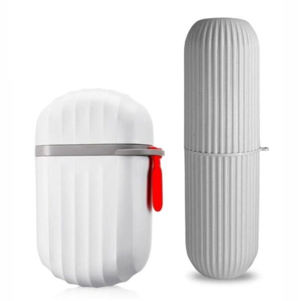 Travel-friendly toothbrush & soap case combo (Pack of 2) - Image 2