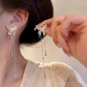 Chic Gold-Plated Drop Earrings
