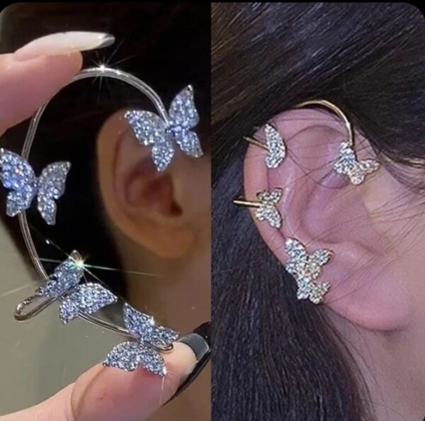 Stylish gold-plated Korean ear cuffs - Image 2