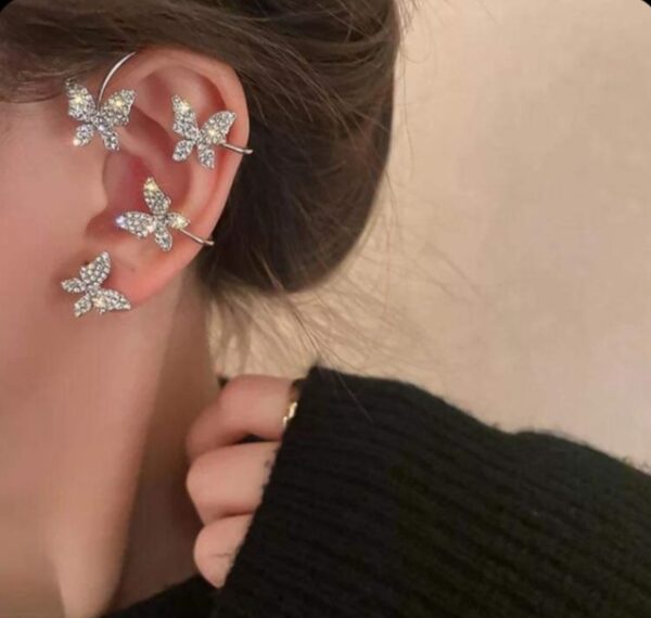 Stylish gold-plated Korean ear cuffs