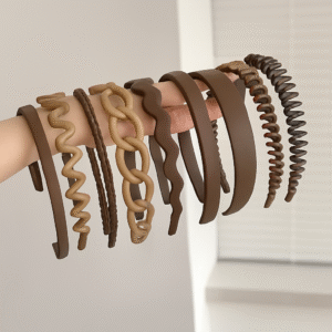 Stylish 9 PCS Plastic Hairband Set