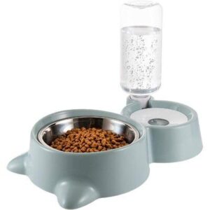 2-in-1 Pet Food & Water Dispenser Bowl