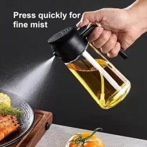 Premium Oil Spray Bottle (Green & Black)