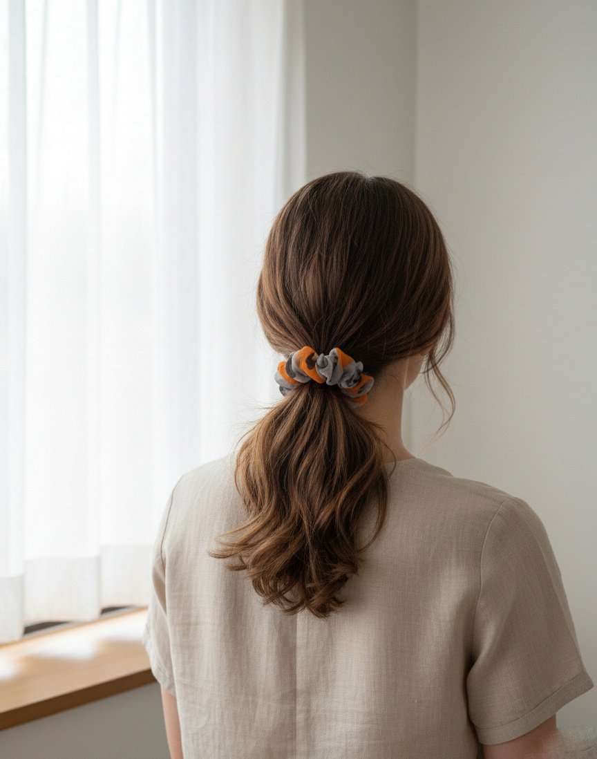 Luxury Floral Organza Scrunchies Combo - Soft Aesthetic Hair Ties for Women & Girls (Set of 3) - Image 2