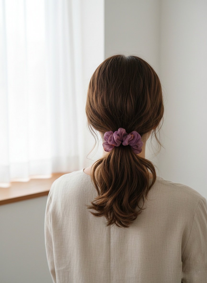 Premium Floral Organza Scrunchies - Set of 3 β¨ - Image 3