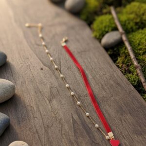 Minimal Pearl & Heart Charm Necklace