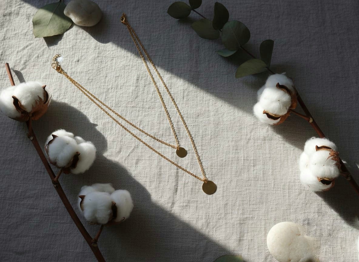 Elegant Double Chain Pendant Necklace