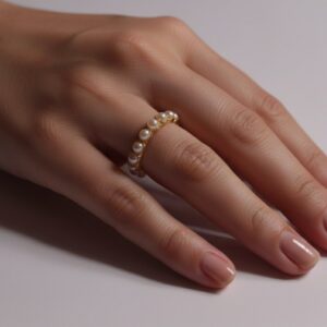 Elegant Gold & Pearl Ring Set (Pack of 4) β¨