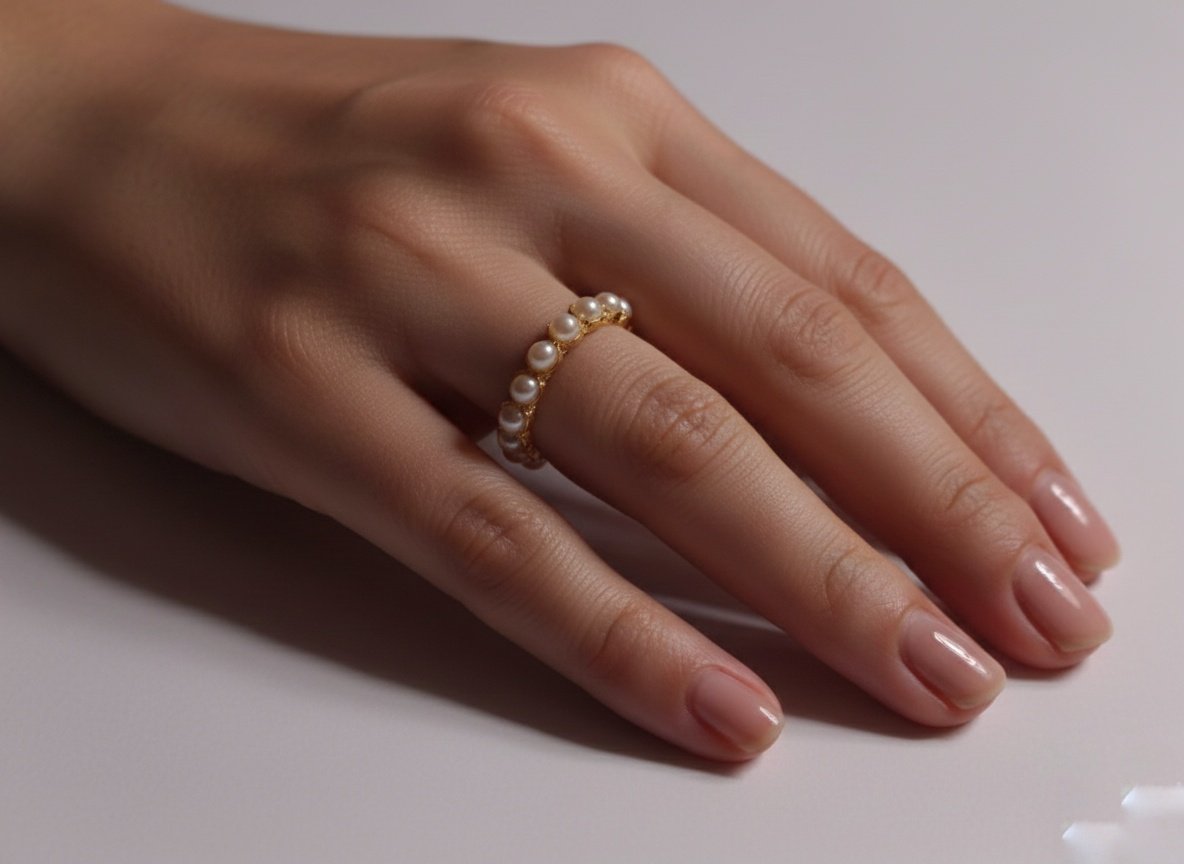 Elegant Gold & Pearl Ring Set (Pack of 4) β¨