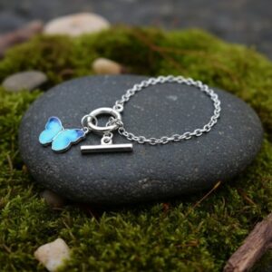 Fancy Butterfly Pendant Bracelet - Minimalist Daily Wear Jewelry for Women