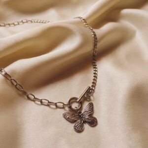 Y2K Aesthetic Butterfly Link Chain